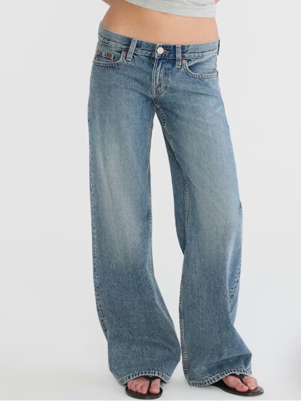 Aeropostale Light Blue Wide-Leg Jeans
